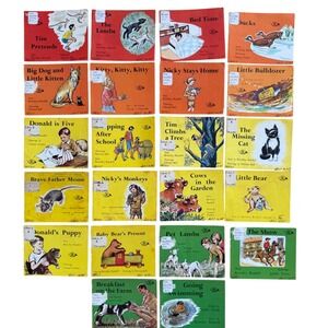 Bowmar Primary Reading Series Books Lot Vintage Childrens Readers Lot of‎ 22